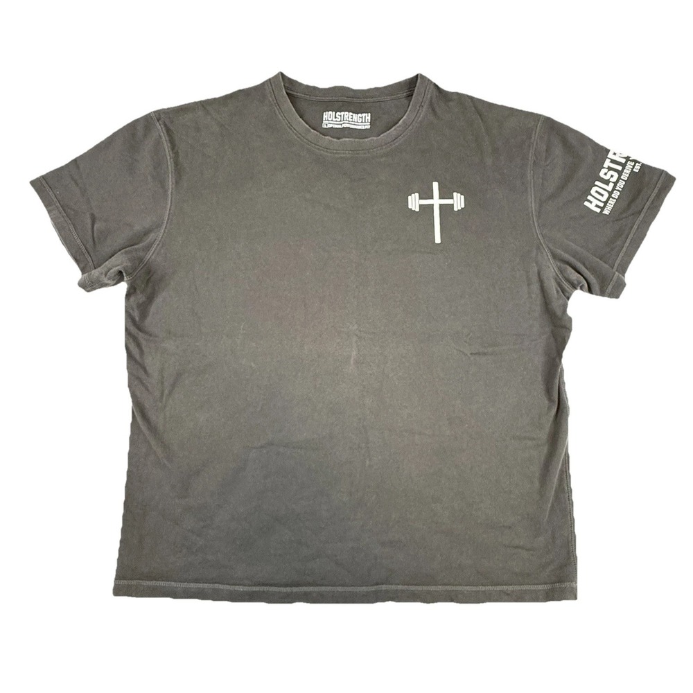 Holstrength Optimal Performance T-Shirt Men's L Jesus Is King Revelation 22:13